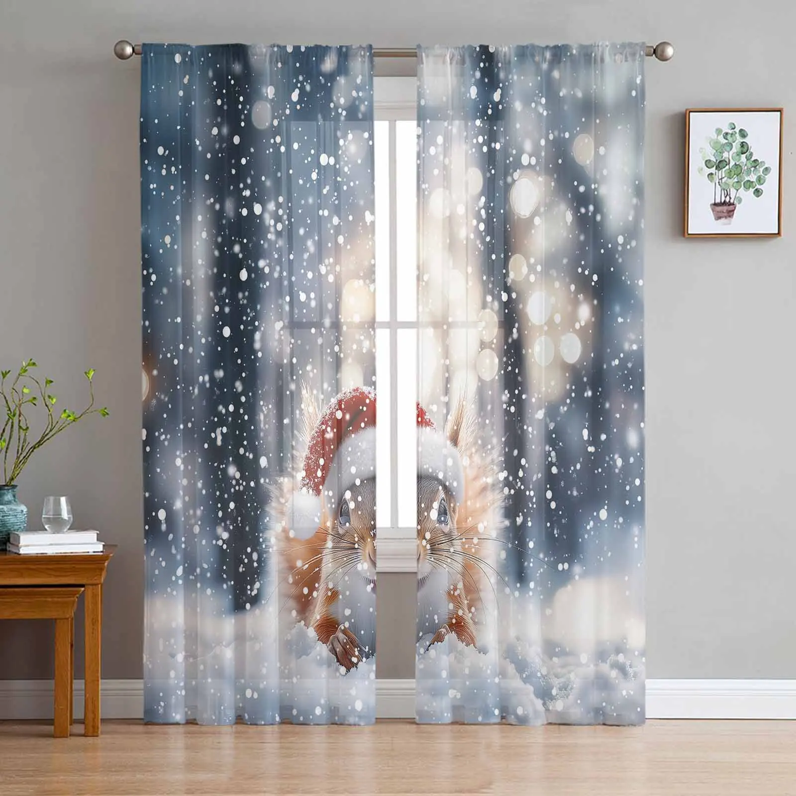 Christmas And Winter Snowflakes Curtains Decorations For Home Window Tulle Curtains For Living Room Bedroom
Christmas And Winter Snowflakes Curtains Decorations For Home Window Tulle Curtains For Living Room Bedroom