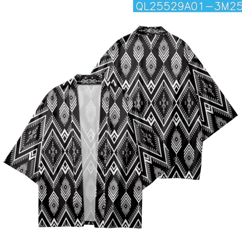 Diamond Pattern Printed Summer Japanese Loose Harajuku Kimono Cardigan Cropped Pants Women Men Cosplay Yukata
Diamond Pattern Printed Summer Japanese Loose Harajuku Kimono Cardigan Cropped Pants Women Men Cosplay Yukata