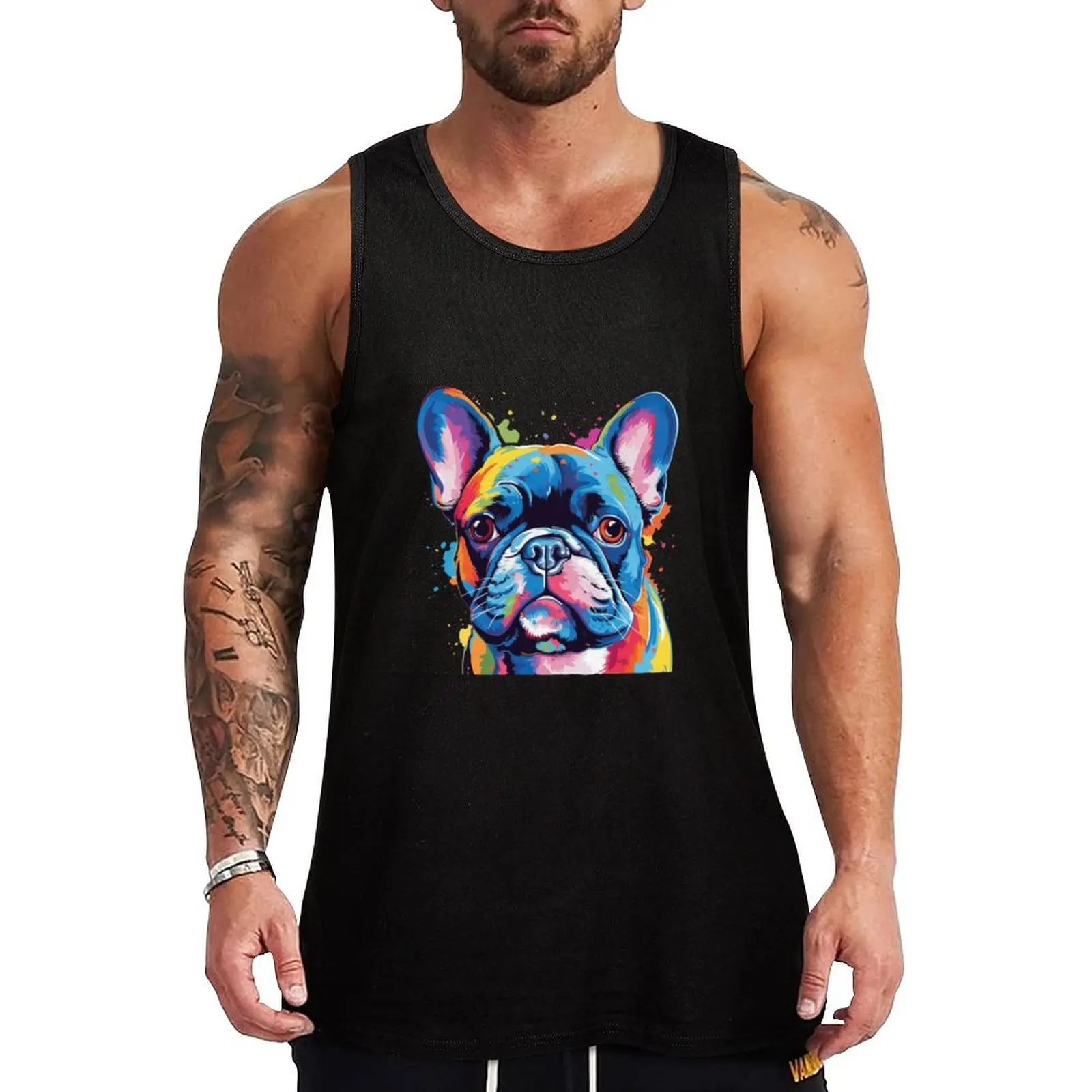 colorful French Bulldog Frenchie colorful dog in PopArt style Tank Top Daily Work Tank Top Utility Casual Sleeveless Top
colorful French Bulldog Frenchie colorful dog in PopArt style Tank Top Daily Work Tank Top Utility Casual Sleeveless Top