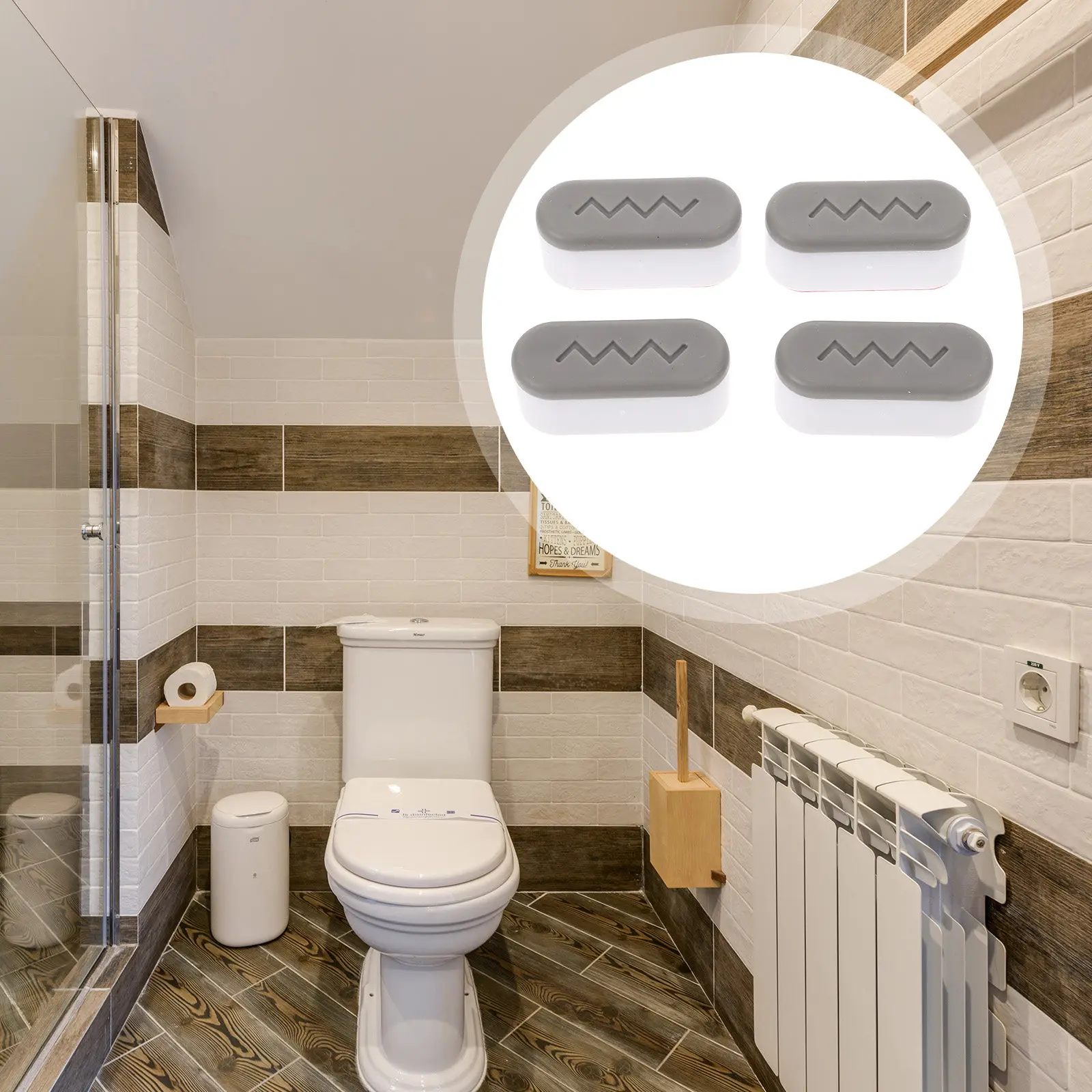 4Pcs Toilet Seat Bumper Pads Tpe ABS Eva Noise Reduction Cushioning Buffer for Toilet Lid Impact Protection Home Hotel Dormitory
4Pcs Toilet Seat Bumper Pads Tpe ABS Eva Noise Reduction Cushioning Buffer for Toilet Lid Impact Protection Home Hotel Dormitory