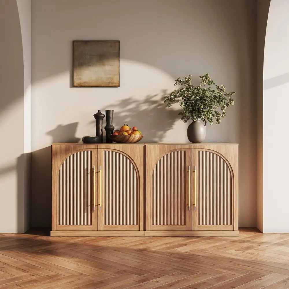 Triple-Tier Bookshelf with Double-Arc Door, Set of 2 Espresso Bookcases with Storage and Adjustable Shelves, 65 Arched Wooden Bo
Triple-Tier Bookshelf with Double-Arc Door, Set of 2 Espresso Bookcases with Storage and Adjustable Shelves, 65 Arched Wooden Bo