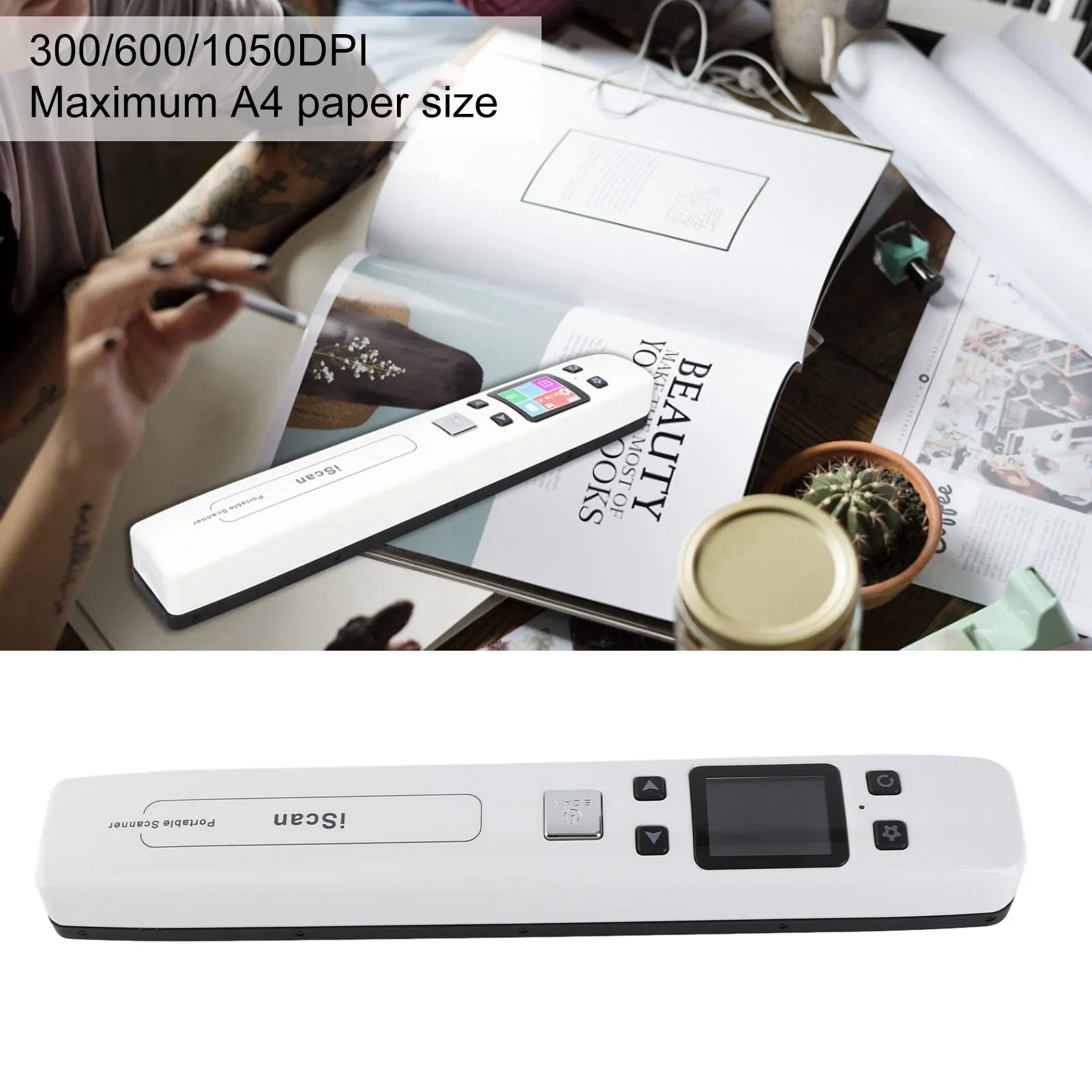 Photo Scanner Portable Scanner Dual Mode 300/600/1050DPI Size Wide Application WiFi Function for Document
Photo Scanner Portable Scanner Dual Mode 300/600/1050DPI Size Wide Application WiFi Function for Document