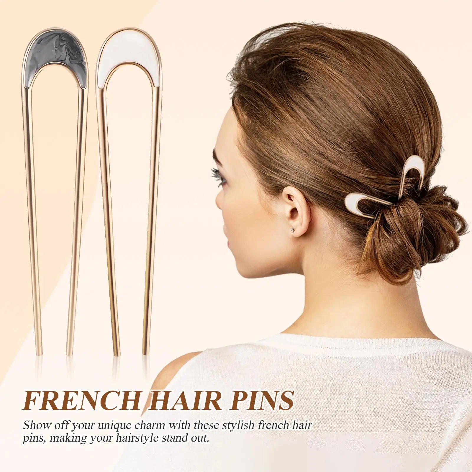 4Pcs Oval Hairpin French Hair Clip U-Shaped French Hair Pins For Buns Women Hair Accessories For Daily Use Parties Weddings
4Pcs Oval Hairpin French Hair Clip U-Shaped French Hair Pins For Buns Women Hair Accessories For Daily Use Parties Weddings