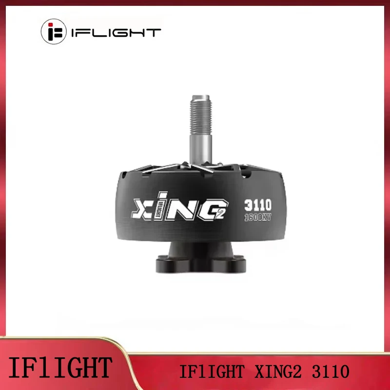 iFlight XING2 3110 900KV/1250KV/1600KV 6-8S FPV Motor, 5mm Titanium Alloy Shaft for RC FPV Racing Drone
iFlight XING2 3110 900KV/1250KV/1600KV 6-8S FPV Motor, 5mm Titanium Alloy Shaft for RC FPV Racing Drone
