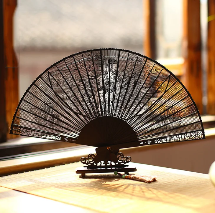 Exquisite Carved Ebony Wooden Fans For Wedding Adult Calligraphy Painting Fine Art Hand Fan Craft Gift Home Decoraion Fan LF372
Exquisite Carved Ebony Wooden Fans For Wedding Adult Calligraphy Painting Fine Art Hand Fan Craft Gift Home Decoraion Fan LF372