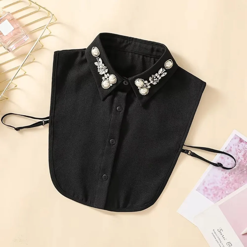 Новый блестящий декоративный воротник из бисера и шифона, универсальный аксессуар для блузок и свитеров, накладные воротники для одежды
Новый блестящий декоративный воротник из бисера и шифона, универсальный аксессуар для блузок и свитеров, накладные воротники для одежды