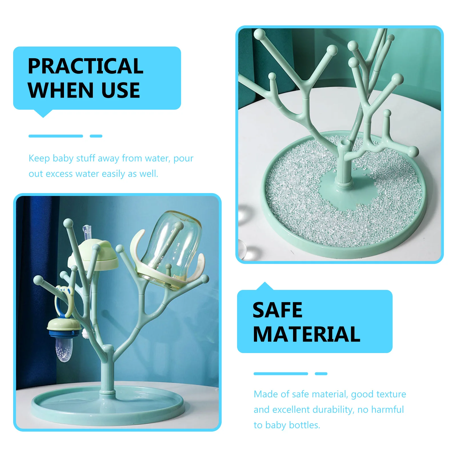 Baby Bottle Drying Rack Detachable Design Holds Different Sizes of Cups Nipples Draining Stand Home Kitchen Supply
Baby Bottle Drying Rack Detachable Design Holds Different Sizes of Cups Nipples Draining Stand Home Kitchen Supply