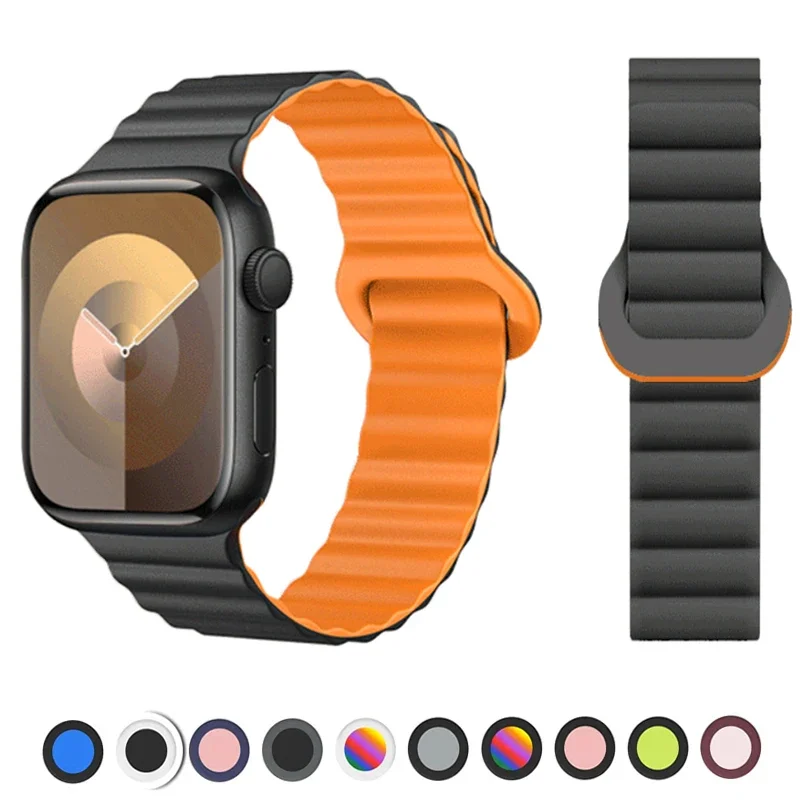 Ремешок с магнитной петлей для Apple Watch Ultra 2 49 мм 45 мм 44 мм 40 мм 41 мм 42 мм Силиконовый браслет iWatch Series 9 8 7 6 SE 5 4 3 Ремешок
Ремешок с магнитной петлей для Apple Watch Ultra 2 49 мм 45 мм 44 мм 40 мм 41 мм 42 мм Силиконовый браслет iWatch Series 9 8 7 6 SE 5 4 3 Ремешок
