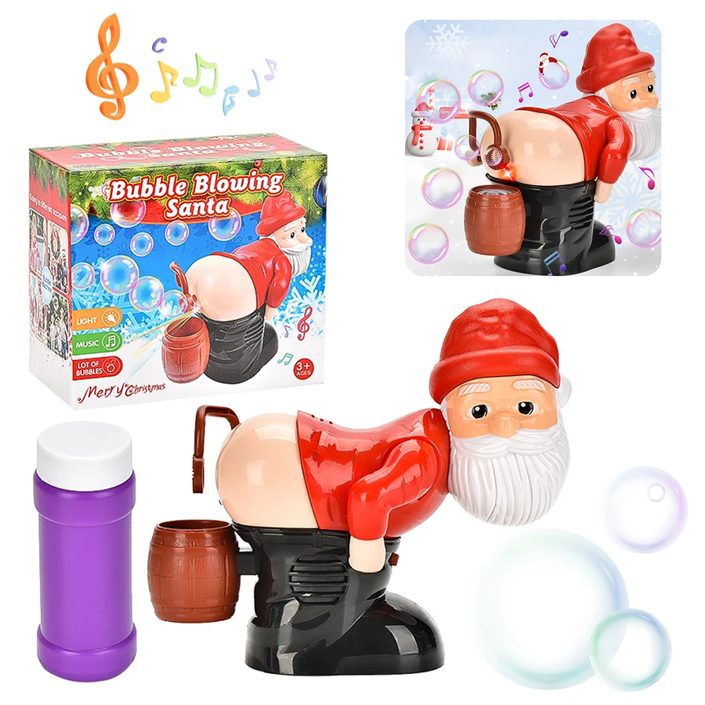 Christmas Fart Bubble Blower with Music & Light Santa Claus Bubble Blower Novelty Xmas Gift for Boys Girls
Christmas Fart Bubble Blower with Music & Light Santa Claus Bubble Blower Novelty Xmas Gift for Boys Girls