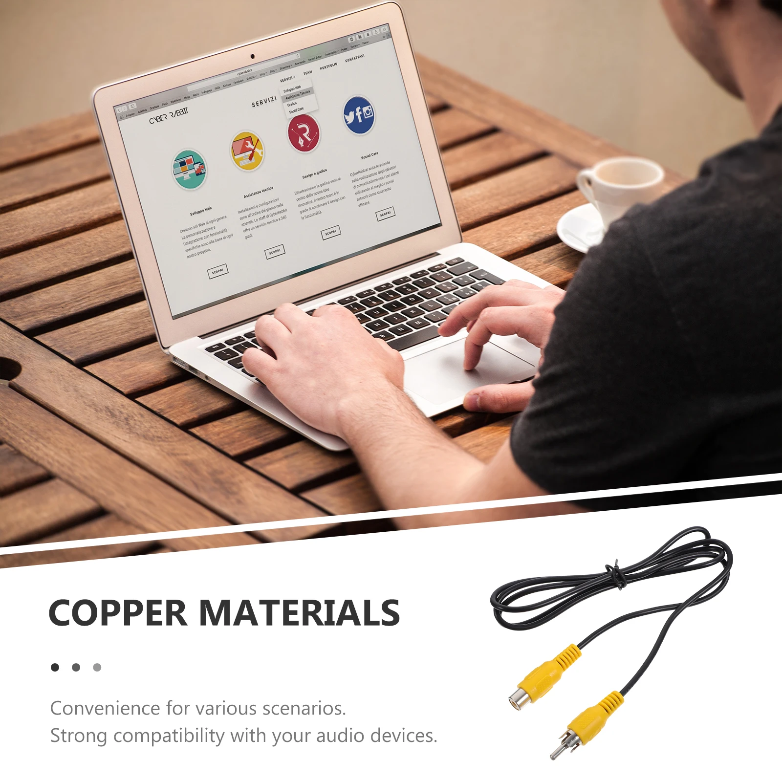 Rca Audio Extension Male To Female Sound Console Cable For Car Guitar Earphone Power Amplifier Digital Audio Cable Durable Abs
Rca Audio Extension Male To Female Sound Console Cable For Car Guitar Earphone Power Amplifier Digital Audio Cable Durable Abs