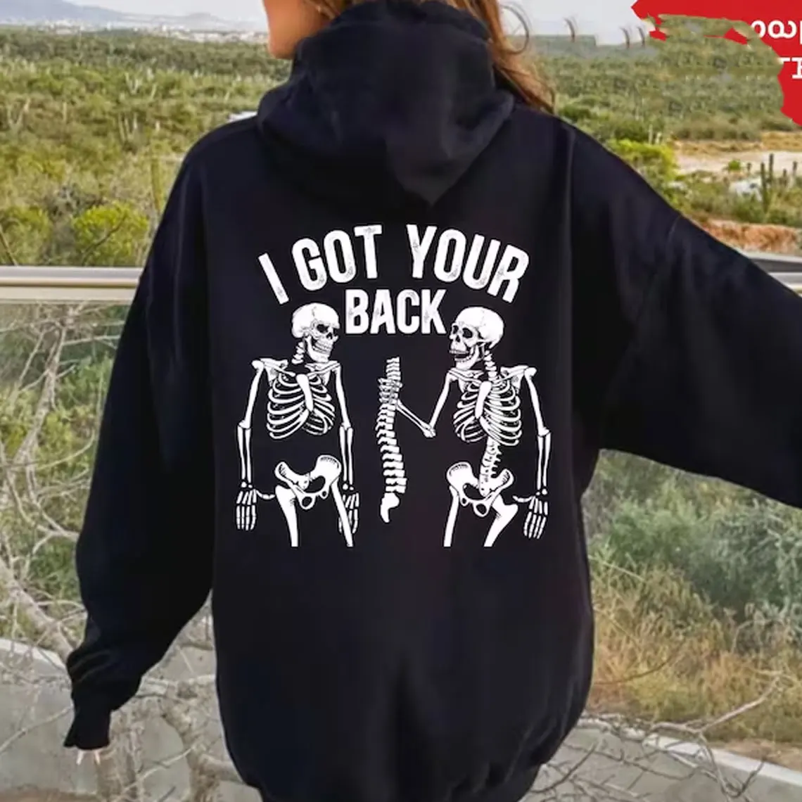 Толстовка со скелетом «Я получил твой спине», забавная жуткая толстовка на Хэллоуин, весенне-осенний пуловер, новые толстовки и кофты, подарки
Толстовка со скелетом «Я получил твой спине», забавная жуткая толстовка на Хэллоуин, весенне-осенний пуловер, новые толстовки и кофты, подарки