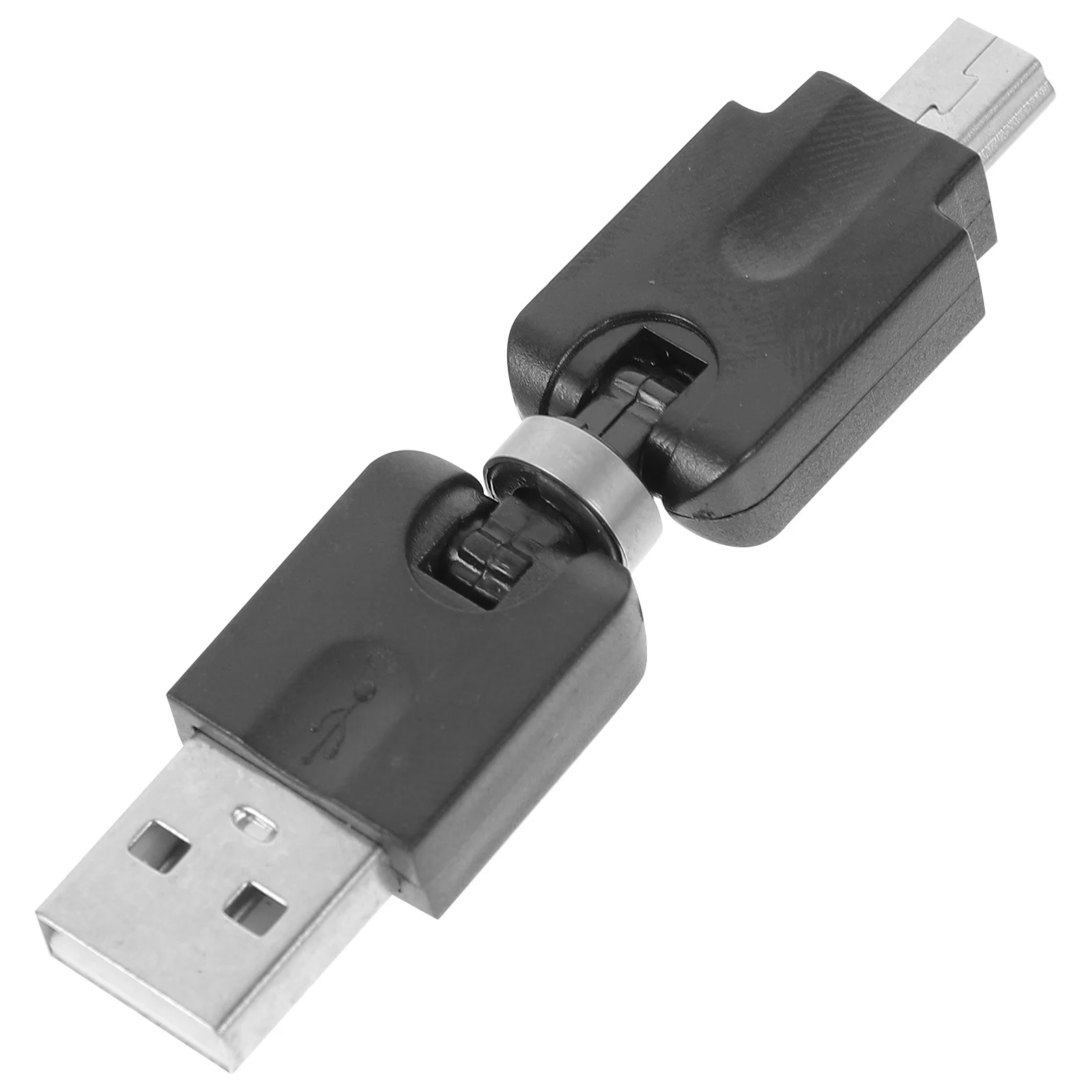 USB 5pin to Mini USB Adapter Compact Durable 360 Degree Rotating Connector Fast Transfer Computer Charging Accessory