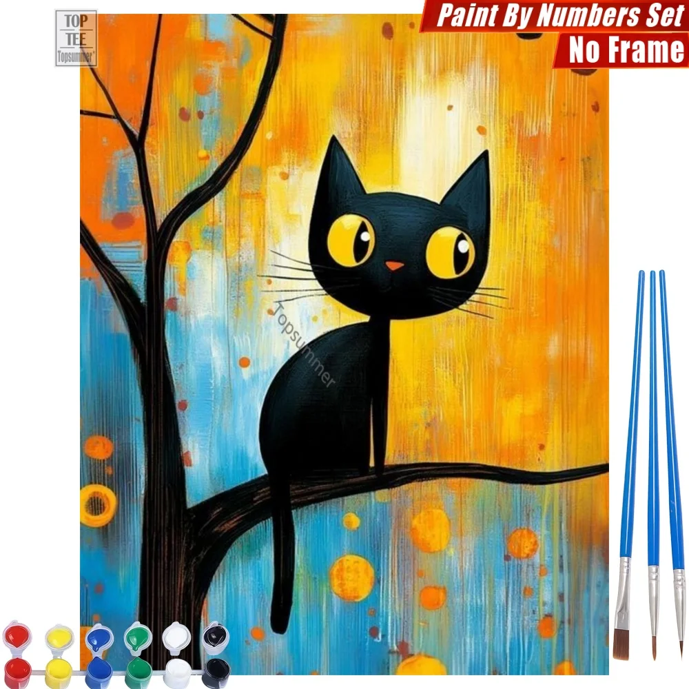 Simple Lively Cat DIY Paint By Numbers Set - Black Cat Graffiti Wall Art Decor Mother'S Day Gift For Wife
Simple Lively Cat DIY Paint By Numbers Set - Black Cat Graffiti Wall Art Decor Mother'S Day Gift For Wife