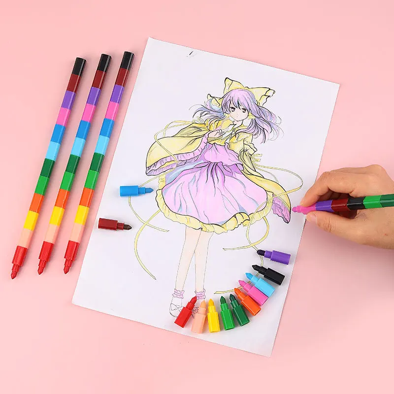 6pcs 12colors DIY Replaceable Crayons Oil Pastel Creative Colored Pencil Graffiti Pen for Kids Painting Drawing Stationery
6pcs 12colors DIY Replaceable Crayons Oil Pastel Creative Colored Pencil Graffiti Pen for Kids Painting Drawing Stationery