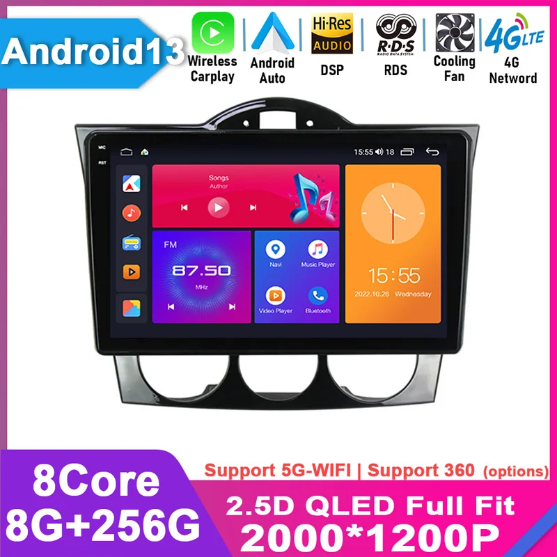 For MAZDA RX8 2003 - 2008 Car Radio Android 13 Multimedia Video GPS Navigation 4G WIFI Auto DSP Carplay No 2 Din DVD Player 2din
For MAZDA RX8 2003 - 2008 Car Radio Android 13 Multimedia Video GPS Navigation 4G WIFI Auto DSP Carplay No 2 Din DVD Player 2din