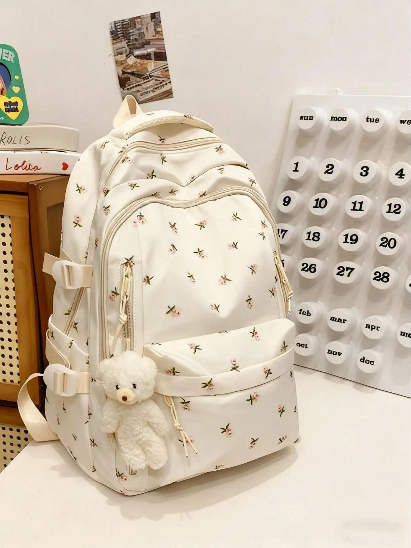 Fashionable Printed Rose Girl's Backpack With Multiple Compartments And Pockets, Thick Student Backpack, Waterproof Backpack, Large Capacity
Fashionable Printed Rose Girl's Backpack With Multiple Compartments And Pockets, Thick Student Backpack, Waterproof Backpack, Large Capacity