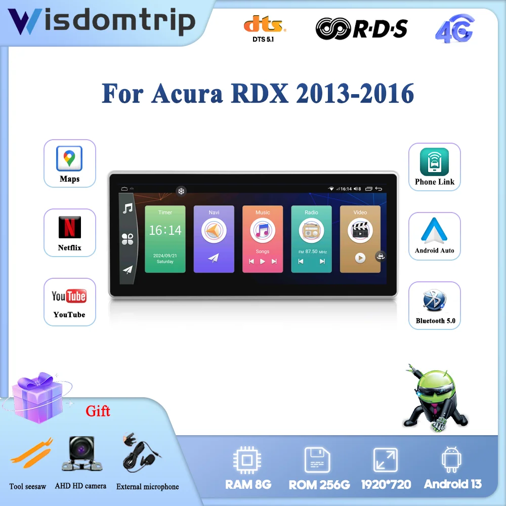 12.3inch For Acura RDX 2013-2016 Smart Multimedia Video Player Radio GPS 4G WiFi Navigation CarPlay+AUTO Android13 360 camera
12.3inch For Acura RDX 2013-2016 Smart Multimedia Video Player Radio GPS 4G WiFi Navigation CarPlay+AUTO Android13 360 camera