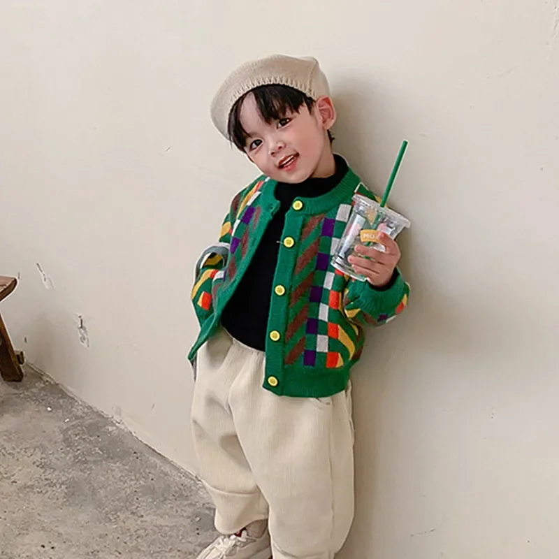 Boys Cardigan 2025 Autumn/Winter Children's Winter Knit Jacket Baby Vintage Sweater Kids Girl Korean Knitted Coat Baby Clothes
Boys Cardigan 2025 Autumn/Winter Children's Winter Knit Jacket Baby Vintage Sweater Kids Girl Korean Knitted Coat Baby Clothes