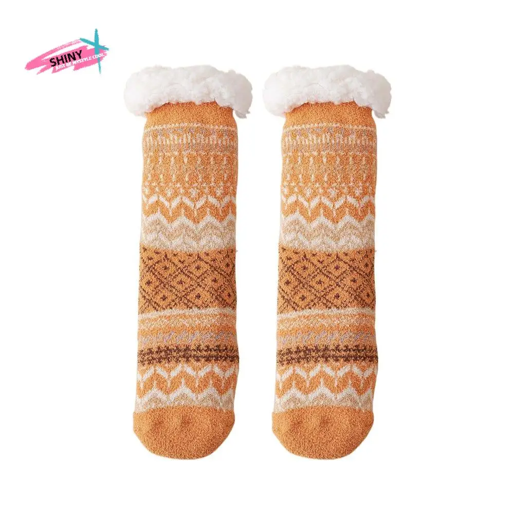 Теплые лоскутные флисовые носки, женские противоскользящие утепленные бархатные носки средней длины, чулочно-носочные изделия, носки для сна в этническом стиле, женские и мужские
Теплые лоскутные флисовые носки, женские противоскользящие утепленные бархатные носки средней длины, чулочно-носочные изделия, носки для сна в этническом стиле, женские и мужские