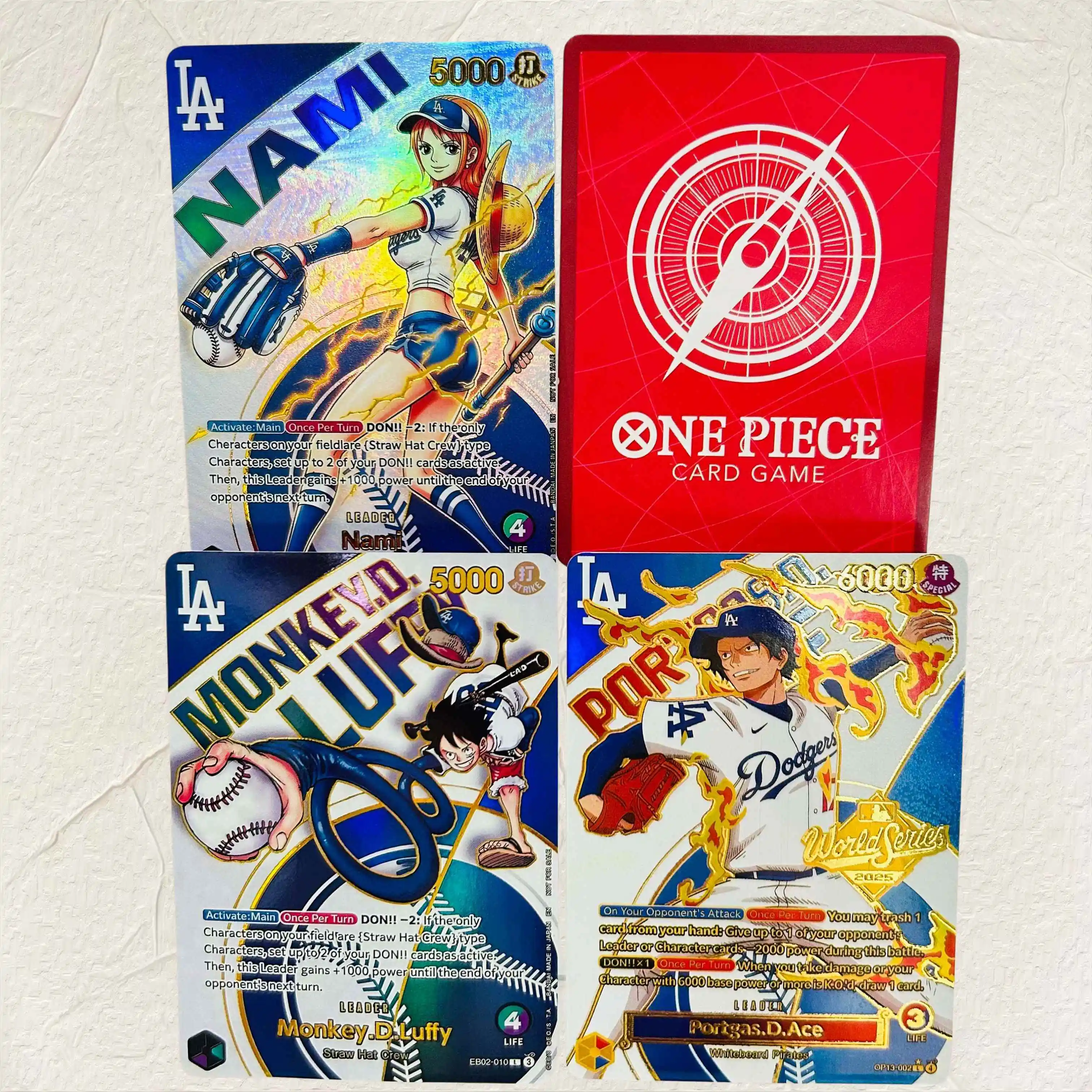 DIY One Piece 3pcs Nami Luffy Ace Holographic Texture Cards English Version Perfect Condition Classic Anime Collectible TCG
DIY One Piece 3pcs Nami Luffy Ace Holographic Texture Cards English Version Perfect Condition Classic Anime Collectible TCG
