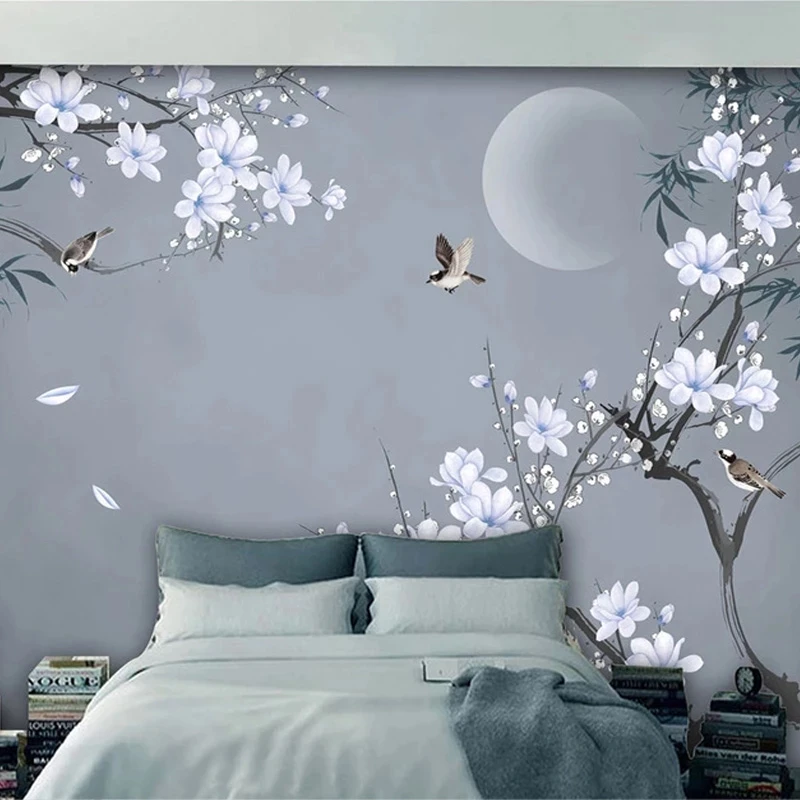 Customized Photo Wallpaper Chinese Style Hand-painted Bamboo Leaf Magnolia Flowers Birds 3D Mural Living Room Bedroom restaurant
Customized Photo Wallpaper Chinese Style Hand-painted Bamboo Leaf Magnolia Flowers Birds 3D Mural Living Room Bedroom restaurant
