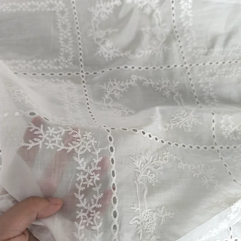 Cotton Fabric Embroidered Little Flower Pajamas Summer Dresses Curtains Tablecloths Decorative Handmade Fabrics
Cotton Fabric Embroidered Little Flower Pajamas Summer Dresses Curtains Tablecloths Decorative Handmade Fabrics