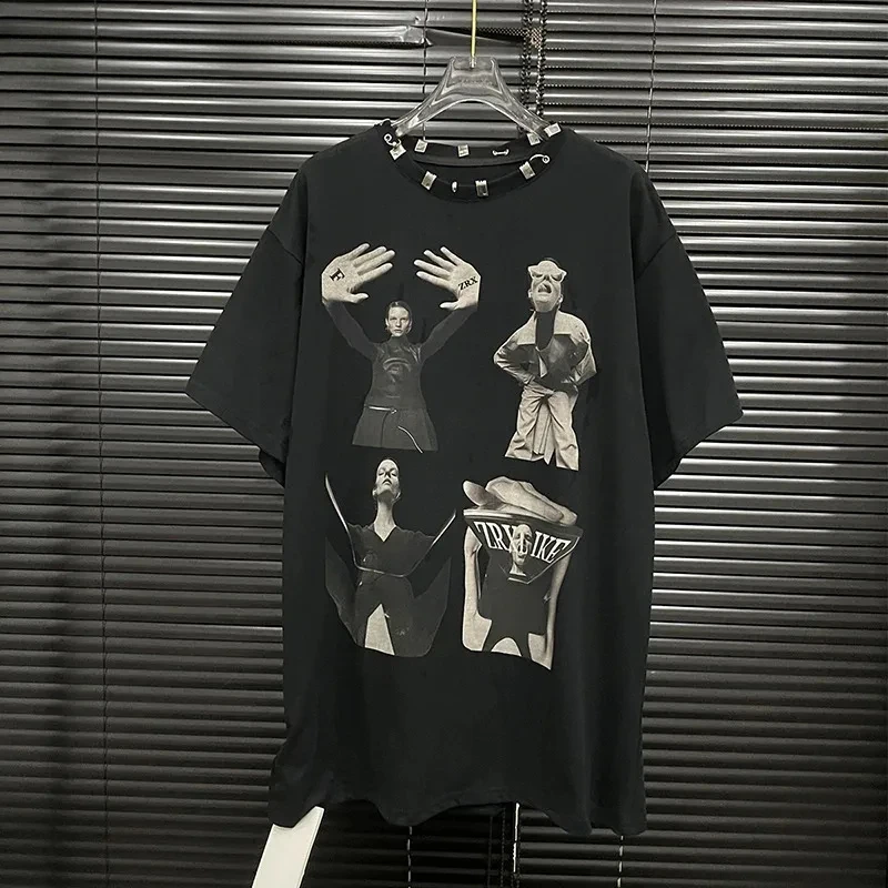 Fashion Printed Metal Design T-shirts for Women New Arrival Trendy Loose Casual Short Sleeves Tops Female
Fashion Printed Metal Design T-shirts for Women New Arrival Trendy Loose Casual Short Sleeves Tops Female