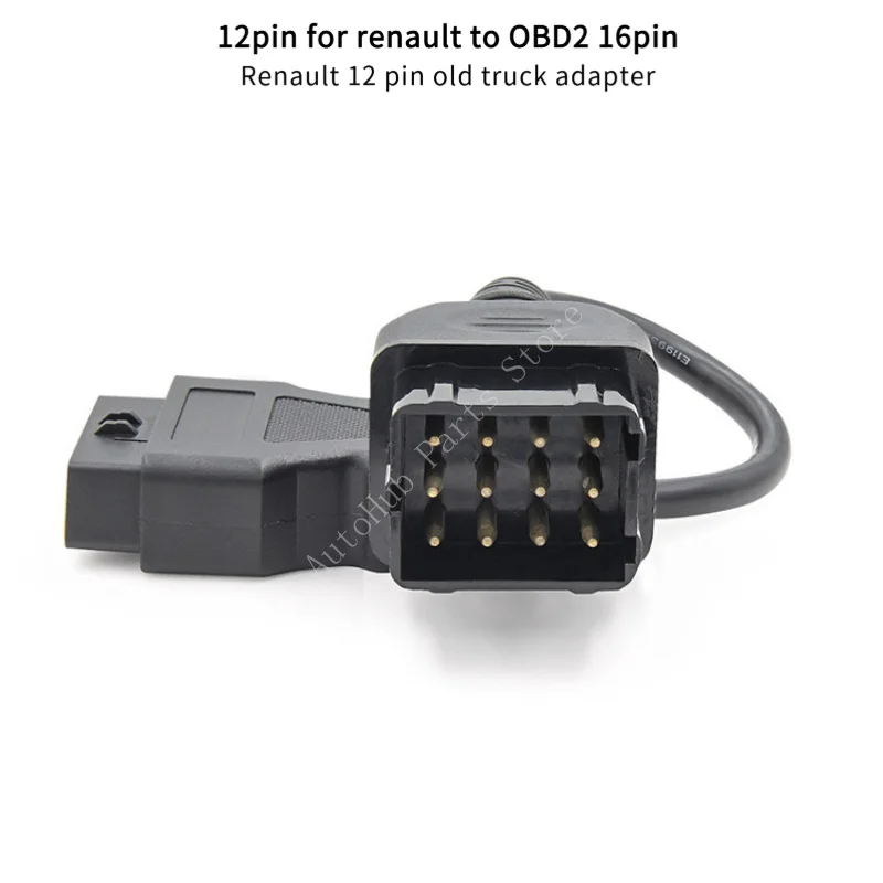 12-контактный адаптер для renault to OBD2 16pin Renault 12-контактный старый грузовик адаптер 
12-контактный адаптер для renault to OBD2 16pin Renault 12-контактный старый грузовик адаптер