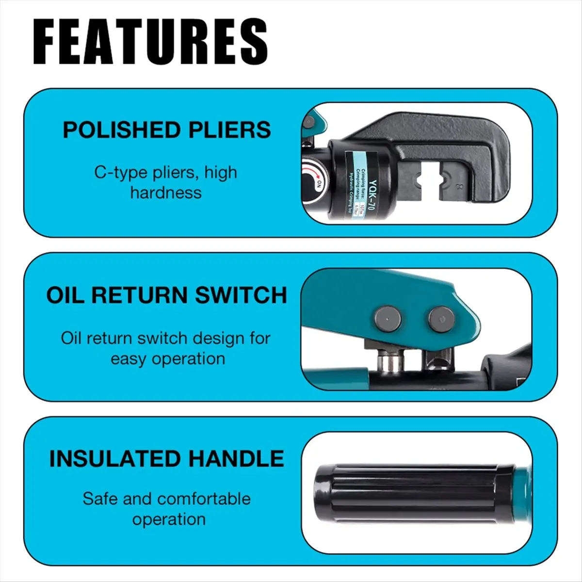(PQWN) 4-70mm² Hydraulic Crimping Pliers PressureHome Hydraulic Tool Hand Operated DIY Cable Terminal Cordless CrimpingPliers,A
(PQWN) 4-70mm² Hydraulic Crimping Pliers PressureHome Hydraulic Tool Hand Operated DIY Cable Terminal Cordless CrimpingPliers,A
