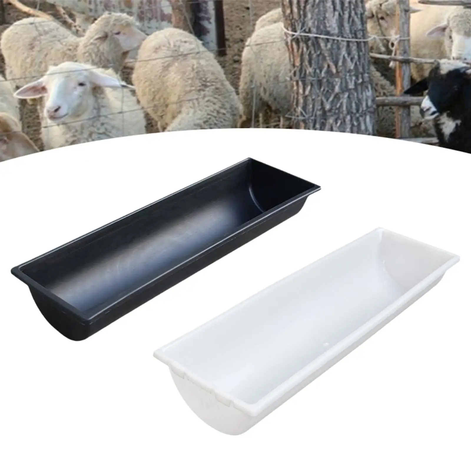 Goat Feeder Waterer 100cm Large Capacity Heavy Duty Livestock Feeder Feeding
Goat Feeder Waterer 100cm Large Capacity Heavy Duty Livestock Feeder Feeding