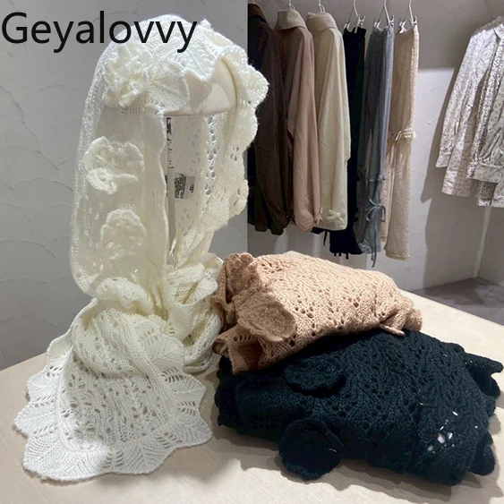 Шапки для девочек в японском стиле, милая 3D вязаная крючком вязаная шапка ручной работы, шарф с капюшоном, милые повседневные женские аксессуары
Шапки для девочек в японском стиле, милая 3D вязаная крючком вязаная шапка ручной работы, шарф с капюшоном, милые повседневные женские аксессуары