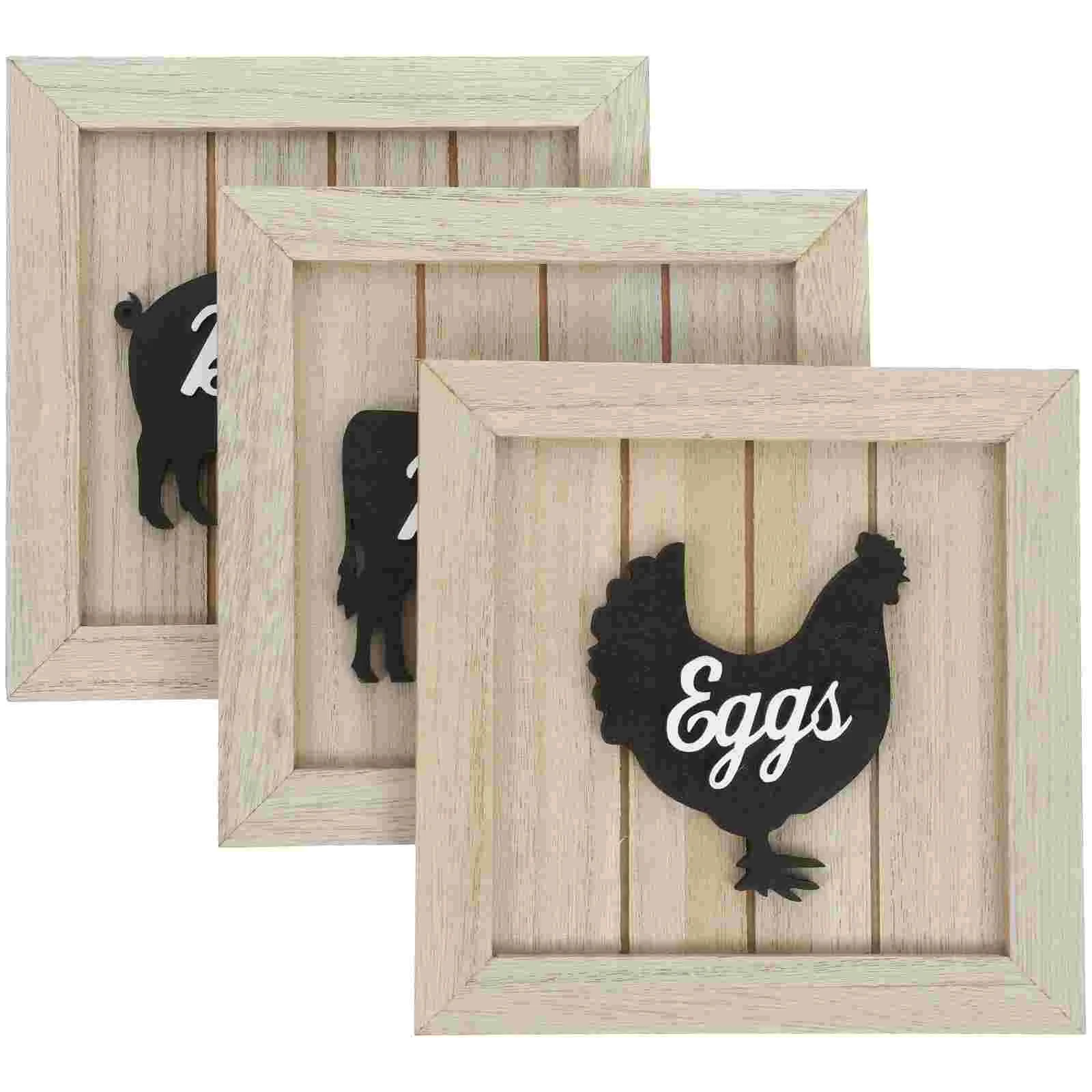 3 Pcs Vintage Ornaments Wood Door Hangings Wooden Wall Doorplates Sign Kitchen Pendant Craft
3 Pcs Vintage Ornaments Wood Door Hangings Wooden Wall Doorplates Sign Kitchen Pendant Craft