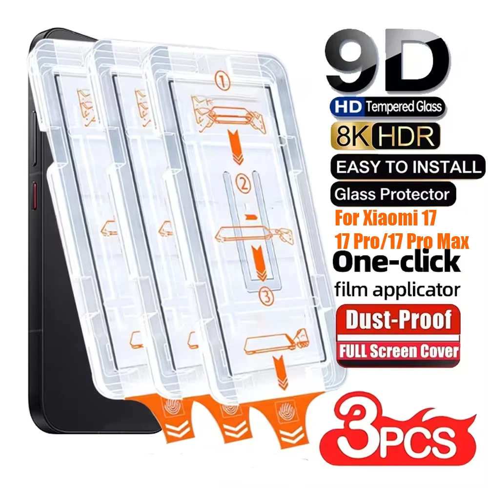 For Xiaomi 17 17 Pro HD Tempered Glass Xiaomi 17 Pro Max Easy Installation Screen Protector Fingerprint Unlock Anti-scrach Glass
For Xiaomi 17 17 Pro HD Tempered Glass Xiaomi 17 Pro Max Easy Installation Screen Protector Fingerprint Unlock Anti-scrach Glass