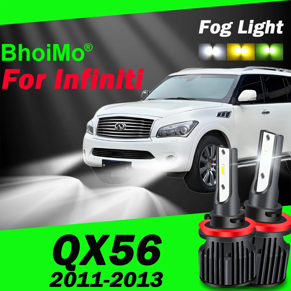 Для Infiniti QX56 светодиодные передние противотуманные фары лампы 2011 2012 2013
Для Infiniti QX56 светодиодные передние противотуманные фары лампы 2011 2012 2013