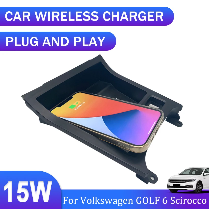 QI Fast Phone Wireless Charger Car Accessories For Volkswagen GOLF 6 Scirocco 2010 2011 2012 2013 2014 2015 For VW Sagitar 05-10
QI Fast Phone Wireless Charger Car Accessories For Volkswagen GOLF 6 Scirocco 2010 2011 2012 2013 2014 2015 For VW Sagitar 05-10