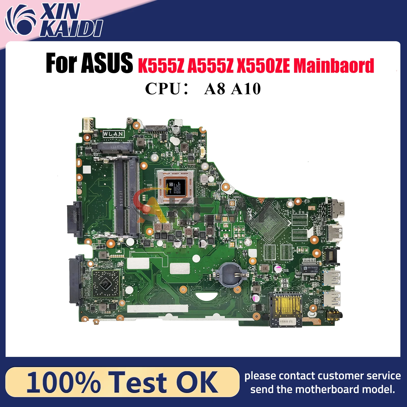 X550ZA Материнская плата для ноутбука ASUS VivoBook K550ZE A550ZE X550Z F550ZE K555Z A555Z VM590Z X550ZE Материнская плата с процессором A8 A10 stk
X550ZA Материнская плата для ноутбука ASUS VivoBook K550ZE A550ZE X550Z F550ZE K555Z A555Z VM590Z X550ZE Материнская плата с процессором A8 A10 stk