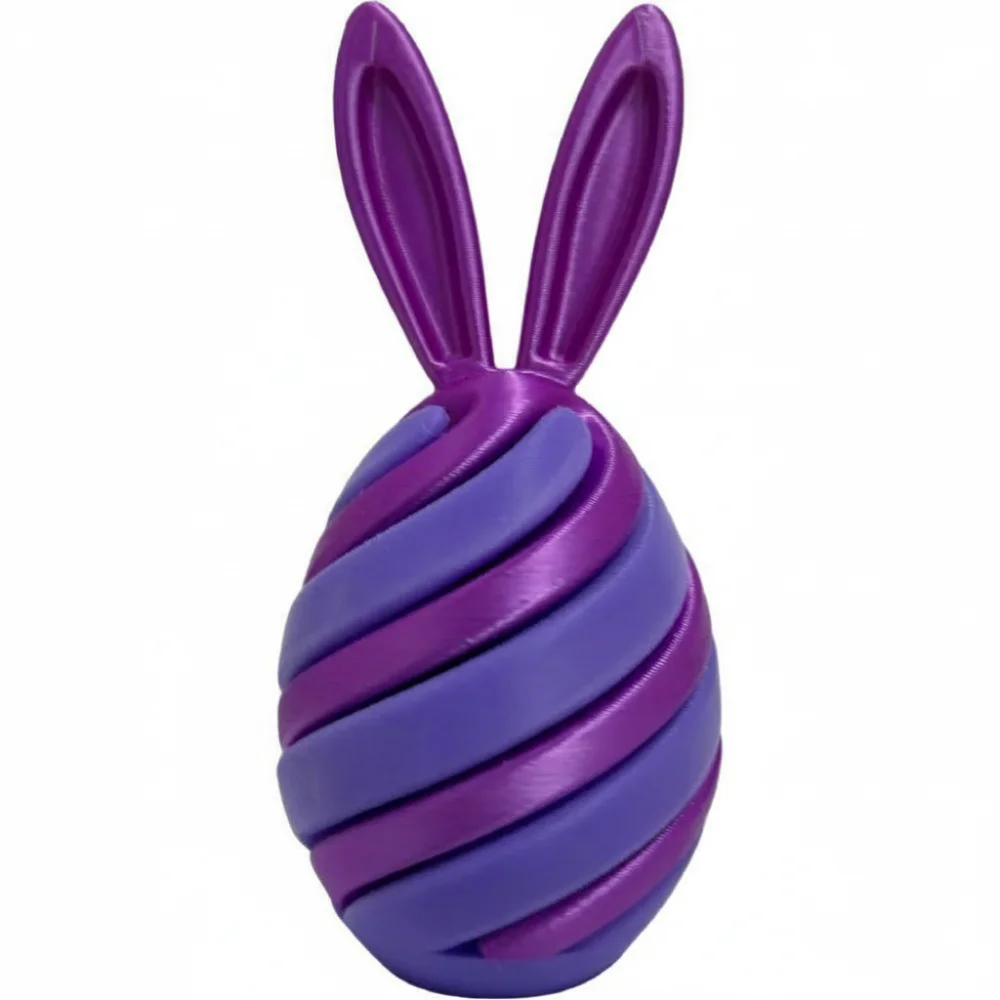 Sensory 3D Printed Rabbit Eggs Funny Spinning Function Easter Rabbit Ornament Colorful Spiral Cone Easter Bunny
Sensory 3D Printed Rabbit Eggs Funny Spinning Function Easter Rabbit Ornament Colorful Spiral Cone Easter Bunny