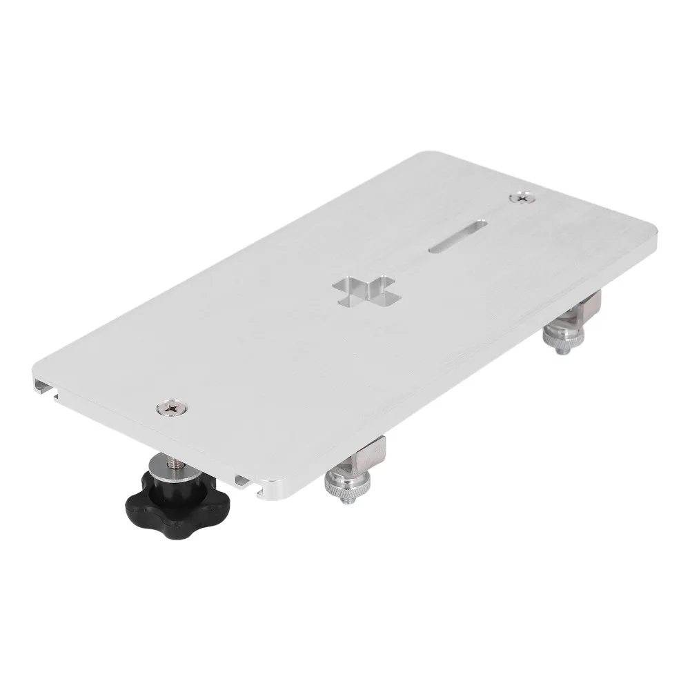 Durable Aluminum Alloy Electric Jig Saw High Precise Stable Flip Board Secure Router Table Insert Plate Woodworking
Durable Aluminum Alloy Electric Jig Saw High Precise Stable Flip Board Secure Router Table Insert Plate Woodworking