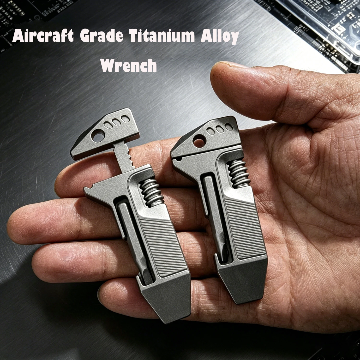 Aircraft Grade Titanium Alloy Multi-function 10in1 Wrench Bottle Opener Surgical Knife Screwdriver Ruler Outdoor Portable Tool
Aircraft Grade Titanium Alloy Multi-function 10in1 Wrench Bottle Opener Surgical Knife Screwdriver Ruler Outdoor Portable Tool