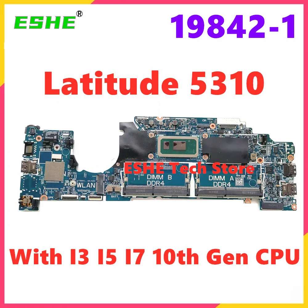 0T2K7X 0D2CKD 0RGVGG для ноутбука Dell Latitude 5310, материнская плата 19842-1 с процессором I3 I5 I7 10-го поколения, 100% протестировано, полностью работает
0T2K7X 0D2CKD 0RGVGG для ноутбука Dell Latitude 5310, материнская плата 19842-1 с процессором I3 I5 I7 10-го поколения, 100% протестировано, полностью работает