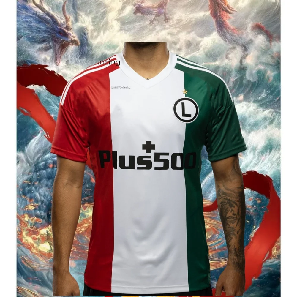 25Новая футбольная рубашка Legia для мальчиков, футболка для польского футбольного матча, футбольные спортивные специальные майки, мотоциклетные с короткими рукавами
25Новая футбольная рубашка Legia для мальчиков, футболка для польского футбольного матча, футбольные спортивные специальные майки, мотоциклетные с короткими рукавами