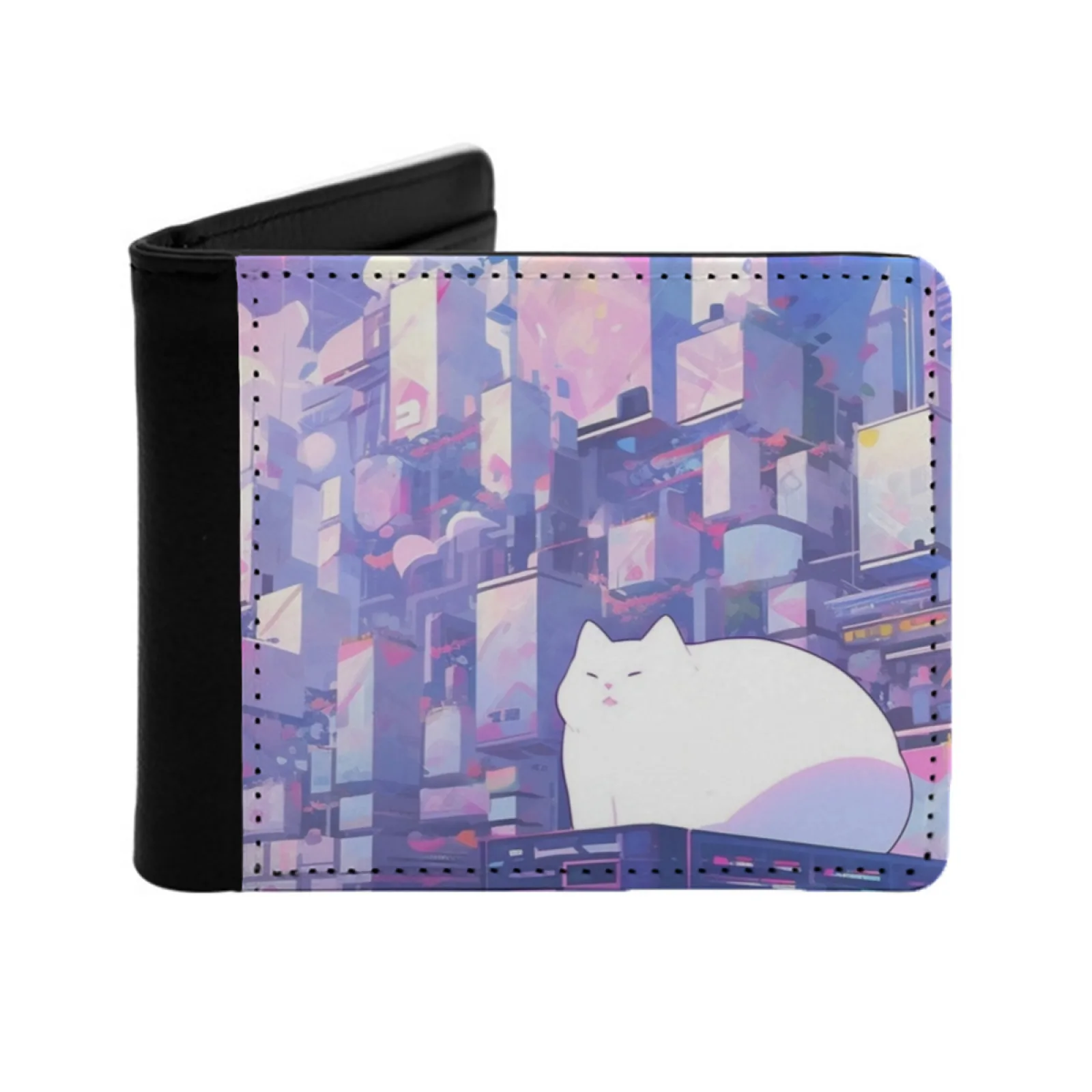 Neko Town Personalized Wallet For Men And Women Pu Leather Short Pocket Purse Ai Art Anime Cat Cat Art Kawaii Neko Purple Pink
Neko Town Personalized Wallet For Men And Women Pu Leather Short Pocket Purse Ai Art Anime Cat Cat Art Kawaii Neko Purple Pink