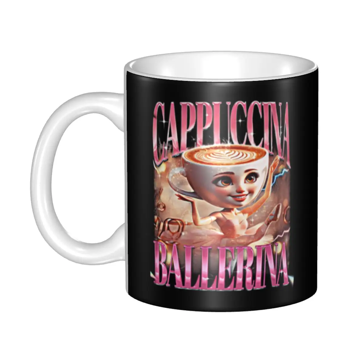 Ballerina Capuchina Italian Brainrot Tung Tung Tung Sahur Coffee Mug DIY Personalized Ceramic Mug Cup Creative Present
Ballerina Capuchina Italian Brainrot Tung Tung Tung Sahur Coffee Mug DIY Personalized Ceramic Mug Cup Creative Present