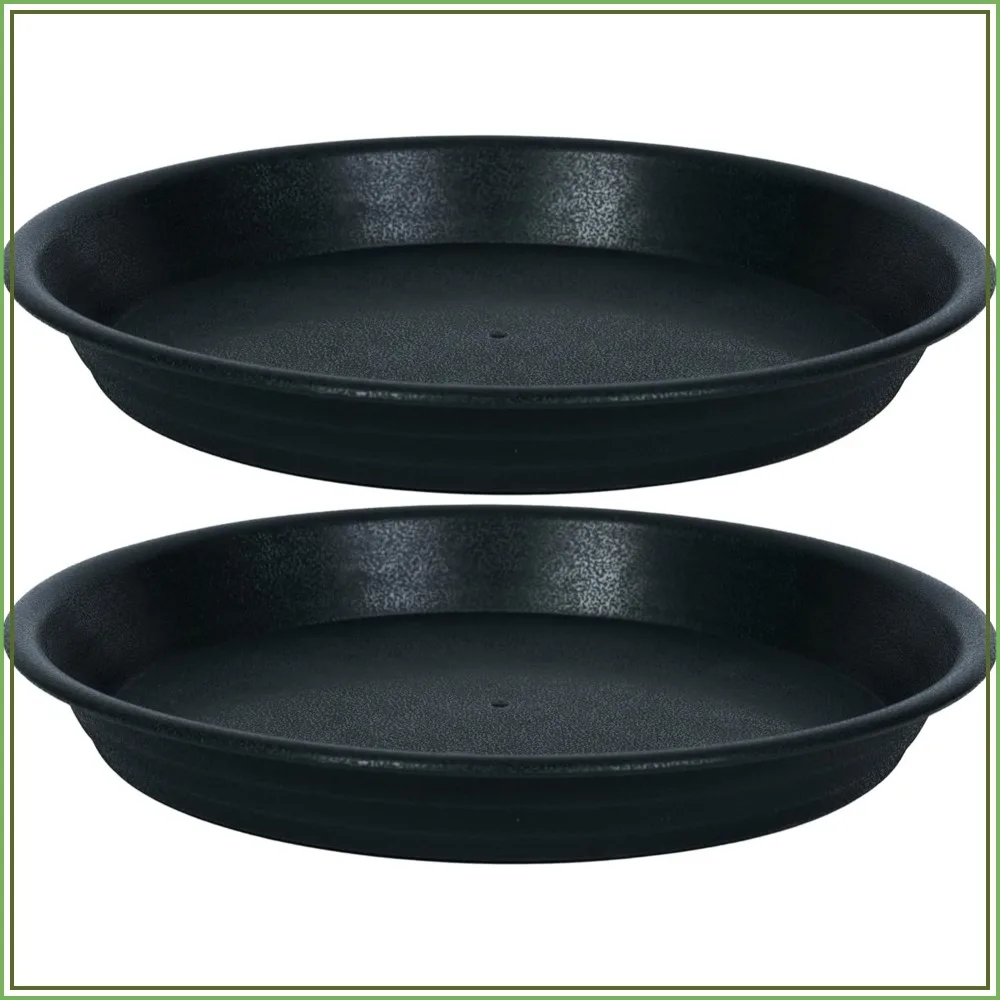 2-Pack 8-Inch Plant Saucer Tray, Heavy Duty Plastic Drip Tray for Indoor Outdoor Use, Black
2-Pack 8-Inch Plant Saucer Tray, Heavy Duty Plastic Drip Tray for Indoor Outdoor Use, Black