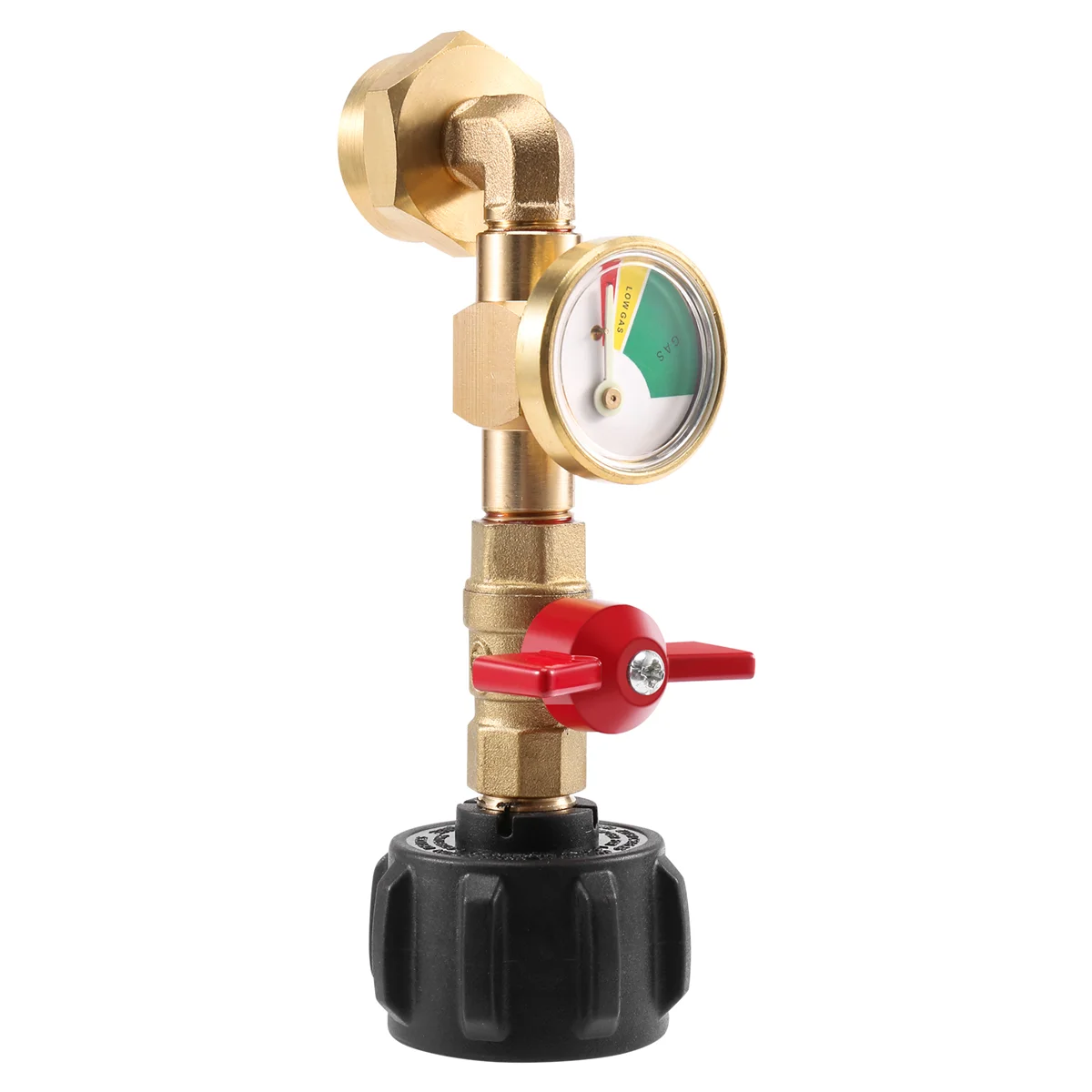 Propane Refill Adapter with Valve and Gauge, Fill 1 Lb Bottles From 20 Lb Tank, 90-Degree Elbow Design, Easy To Use
Propane Refill Adapter with Valve and Gauge, Fill 1 Lb Bottles From 20 Lb Tank, 90-Degree Elbow Design, Easy To Use