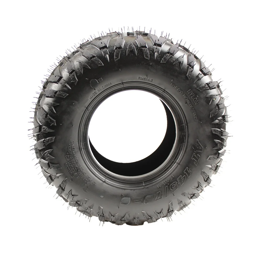 Tubeless 145/70-6 For ATV Tire for Off Road Go Kart Use A Pattern Tread 4PR Nylon Construction 160KG Load 24PSI Pressure Rating
Tubeless 145/70-6 For ATV Tire for Off Road Go Kart Use A Pattern Tread 4PR Nylon Construction 160KG Load 24PSI Pressure Rating