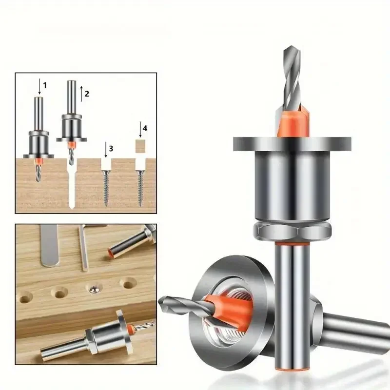 Adjustable Countersink Drill Bit Set 8mm Shank Quick-Release Durable Screw Heads Tool with 2.8-4mm Sizes for Precise Drilling
Adjustable Countersink Drill Bit Set 8mm Shank Quick-Release Durable Screw Heads Tool with 2.8-4mm Sizes for Precise Drilling