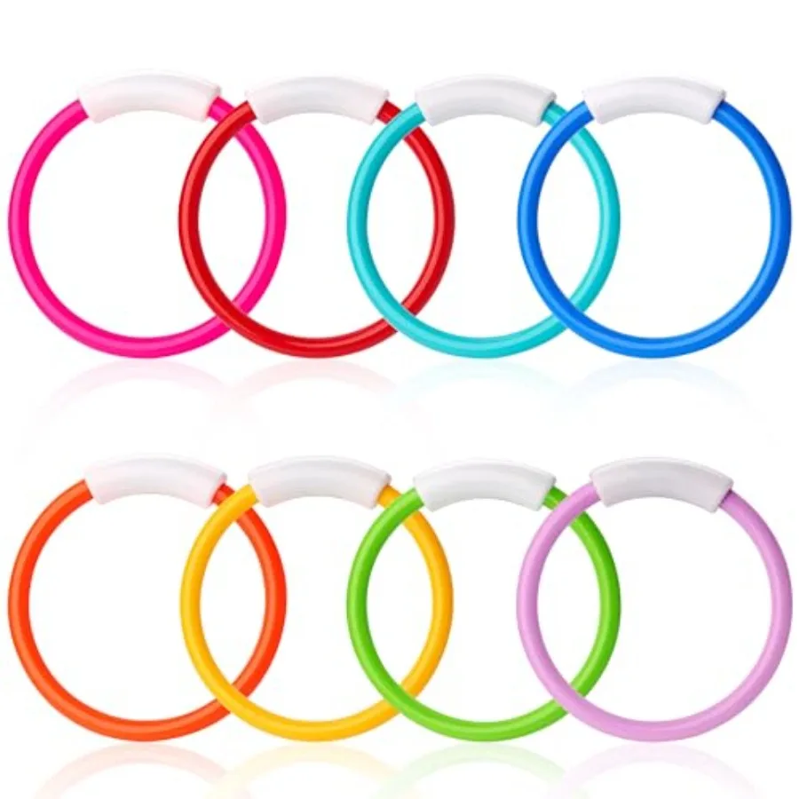 Dive Rings Pool Toys 8 Pcs Colorful Pool Rings for Underwater Training Swimming Diving Toy for Gifts Summer Swim Water Fun Game
Dive Rings Pool Toys 8 Pcs Colorful Pool Rings for Underwater Training Swimming Diving Toy for Gifts Summer Swim Water Fun Game