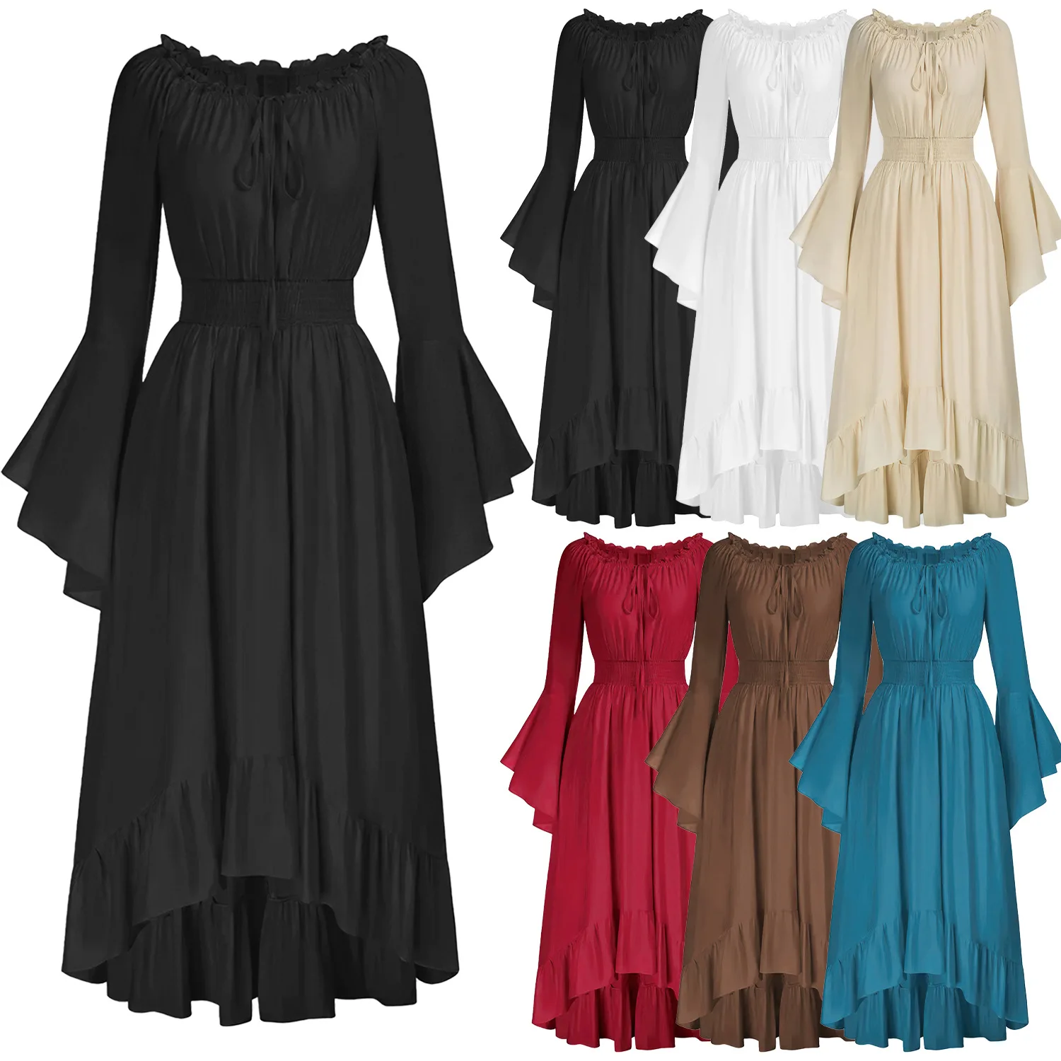 2026 Halloween Medieval Renaissance Vampire Dress for Women Vintage Cosplay Pirate Costume Witch Carnival Dress Up Party
2026 Halloween Medieval Renaissance Vampire Dress for Women Vintage Cosplay Pirate Costume Witch Carnival Dress Up Party