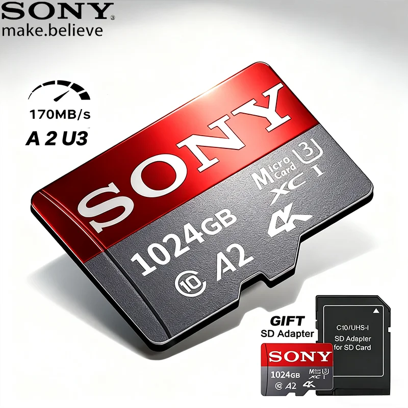 Sony Ultra-HD 4K High Speed Micro SD Card 512GB 1TB A2 TF Flash Memory for Xiaomi Camera Phone Drone Mini 128GB 256GB Options
Sony Ultra-HD 4K High Speed Micro SD Card 512GB 1TB A2 TF Flash Memory for Xiaomi Camera Phone Drone Mini 128GB 256GB Options